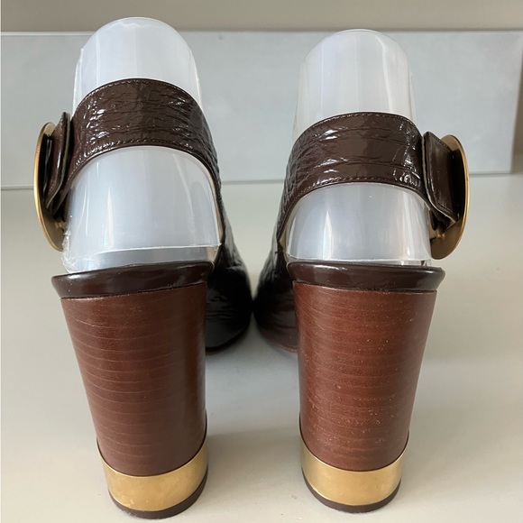 CHLOE’ STACKED HEEL SHOES - Picture 3 of 8